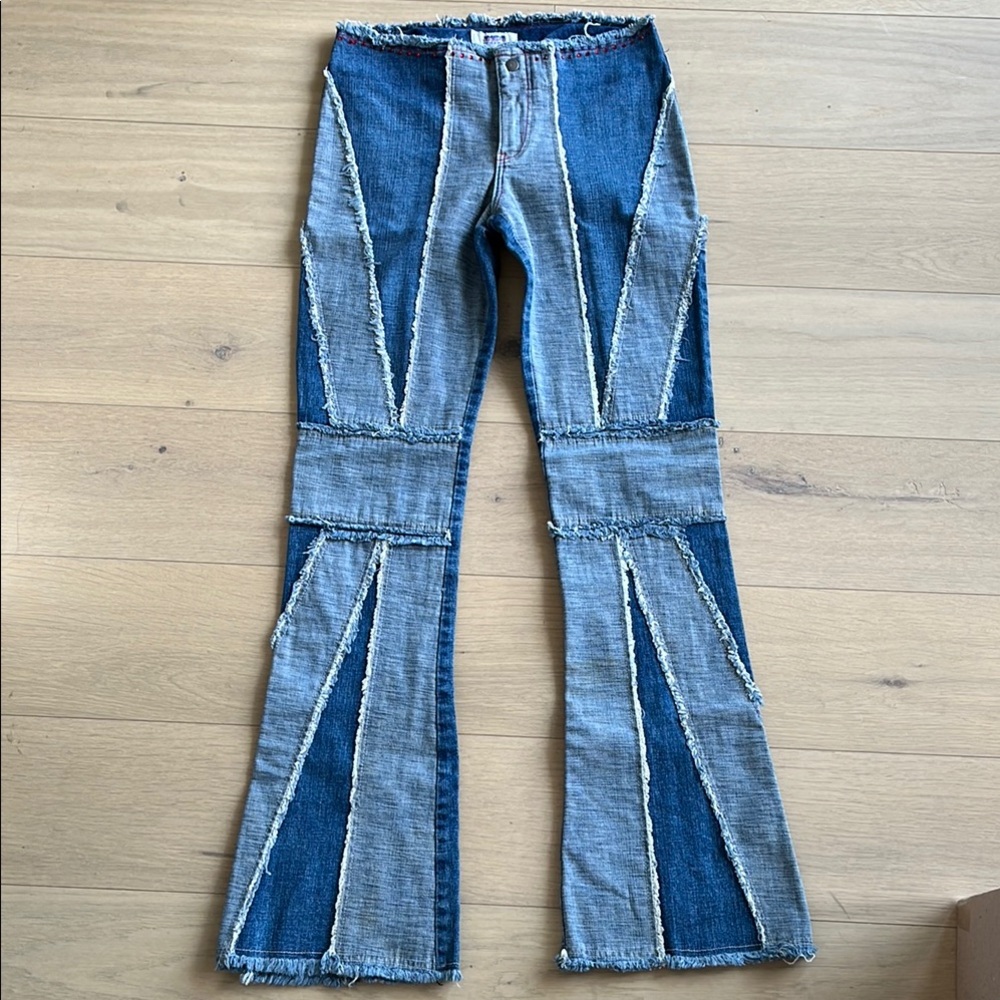 JNCO Patchwork Union Jack Flare Jeans